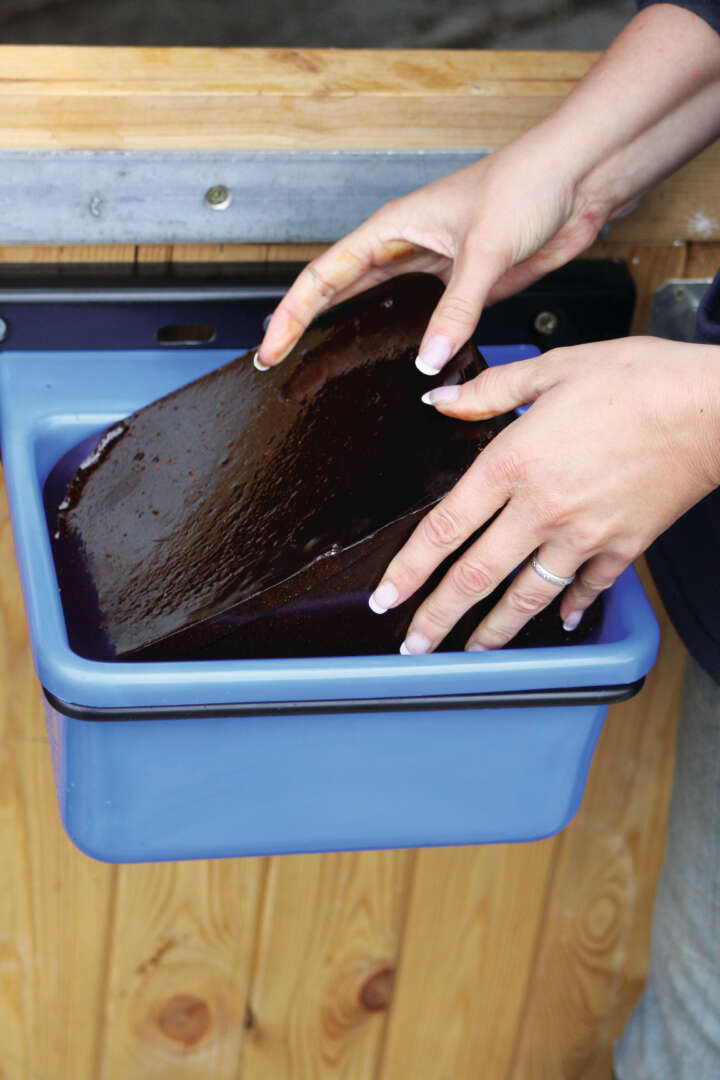 HORSLYX Wandhalter für 5 kg Leckmasse